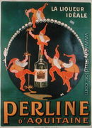 Poster advertising 'Perline d'Aquitaine' French liqueur - Amedee Charles Henri de Noe (Cham)