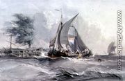 A Windy Day: Boats in a Gale - George Chambers
