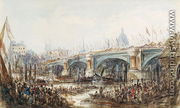 View of the Opening of the New Blackfriars Bridge by Queen Victoria (1819-1901) 6th November 1869 - George, the Younger Chambers