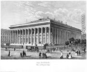 The Bourse and the Commercial Court, Paris, after a daguerreotype, c.1840 - Claude Hilaire Alphonse Chamouin
