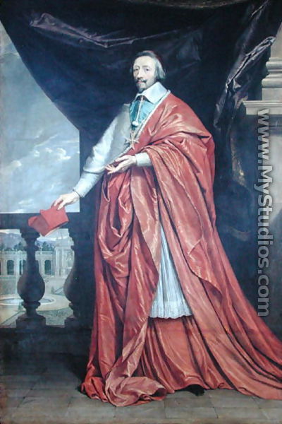 Portrait of Armand-Jean du Plessis, Cardinal Richelieu (1585-1642) - Philippe de Champaigne