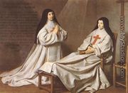 Portrait of Mother Catherine-Agnes Arnauld (1593-1671) and Sister Catherine of St. Suzanne Champaigne (1636-86) the artist's daughter, 1662 - Philippe de Champaigne