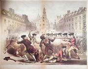 Death of Crispus Attucks at the Boston Massacre, 5th March, 1770, 1856 - James Wells Champney
