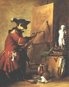 The Monkey Painter, 1740 - Jean-Baptiste-Simeon Chardin