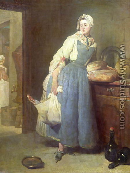 The Kitchen Maid with Provisions, 1739 - Jean-Baptiste-Simeon Chardin