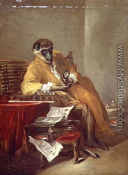 The Monkey Antiquarian - Jean-Baptiste-Simeon Chardin