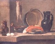 Still Life of Kitchen Utensils - Jean-Baptiste-Simeon Chardin
