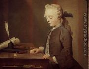 The Child with a Teetotum, Portrait of Auguste-Gabriel Godefroy (1728-1813) 1741 - Jean-Baptiste-Simeon Chardin