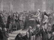 King Louis XVI (1754-93) Accepts and Swears to the Constitution, 14th September 1791 - H. de la Charlerie