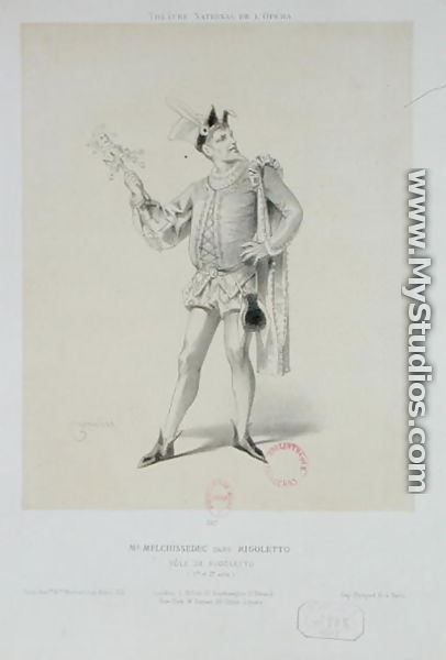 Portrait of Mr. Melchissedec as Rigoletto in 