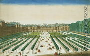View and Perspective of the Palais Royal from the Garden Side - Jean Chaufourier