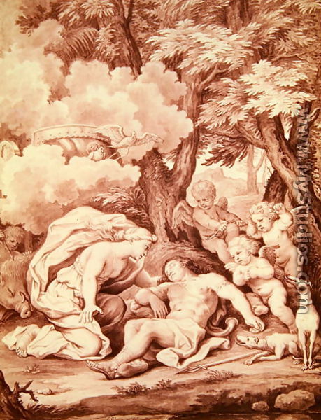 Venus Discovering Adonis, from 