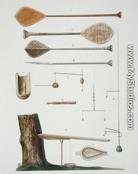 Society Islands: pangas, fishing hooks and other tools, from 