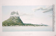 View of the Island of Bora Bora, from 'Voyage autour du Monde (1817-20)' - Antoine Chazal