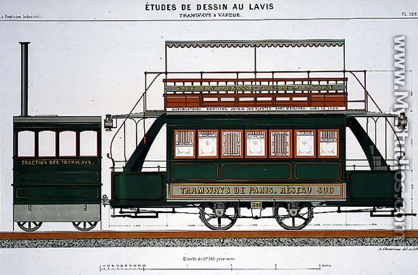 Design for a Steam Tram, plate 126 from 