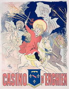 Reproduction of a poster advertising the 'Casino d'Enghien', 1890 - Jules Cheret