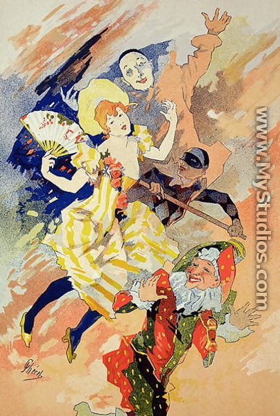 Reproduction of a poster for a pantomime, 1891 - Jules Cheret