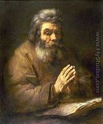 Old Man Praying - Rembrandt Van Rijn
