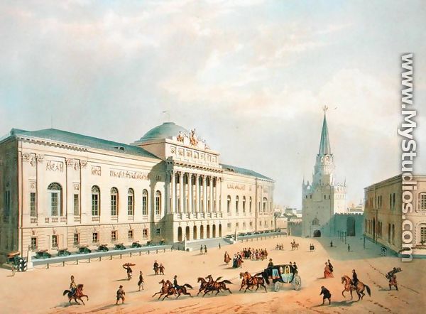 The Armoury Chamber in the Moscow Kremlin, 1840s - I. Chevalier