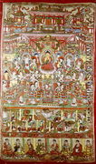 Paradise of Amitabha, from Dunhuang, Gansu Province - Chinese School