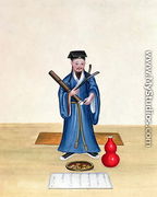A Taoist in China, c.1785 - Chinese School