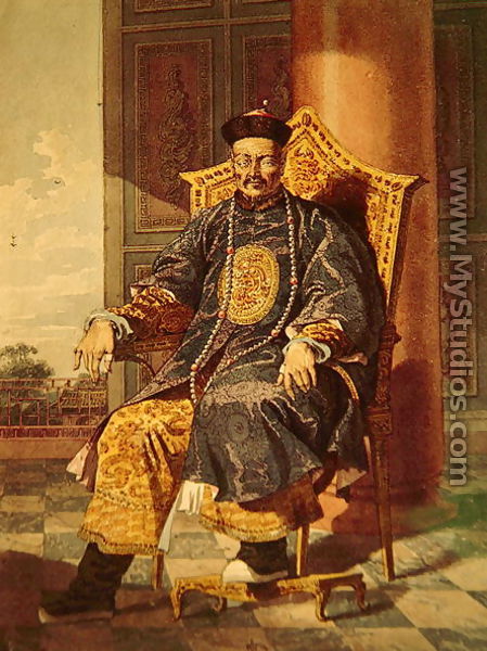 Portrait of Tchien Lung Emperor, 1793 - Chinese School