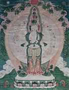 Thangka, Thousand armed Avalokitesvara in Cosmic Form - Chinese School