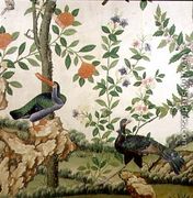 Bird Wallpaper, c.1840 (1) - Chinese School