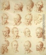 Studies of Facial Expressions - Daniel Nikolaus Chodowiecki