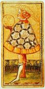 The Page of Coins, from a pack of tarot cards - Antonio Cicognara