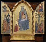 Virgin and Child, Annuciation and Crucifixion - Jacopo di Cione
