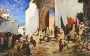 Entry of the Sharif of Ouezzane into the Mosque, 1876 - Georges Jules Victor Clairin