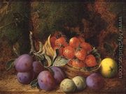 Plums and Stawberries - George Clare