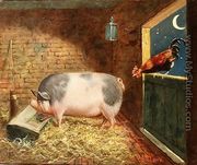The Moonlit Barn - Frederick Albert Clark