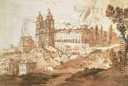 View of the Church of S. Trinita dei Monti, Rome, c.1632 - Claude Lorrain (Gellee)