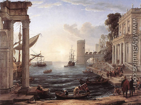 Seaport with the Embarkation of the Queen of Sheba, 1648 - Claude Lorrain (Gellee)
