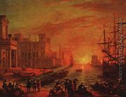 Sea Port at Sunset, 1639 - Claude Lorrain (Gellee)