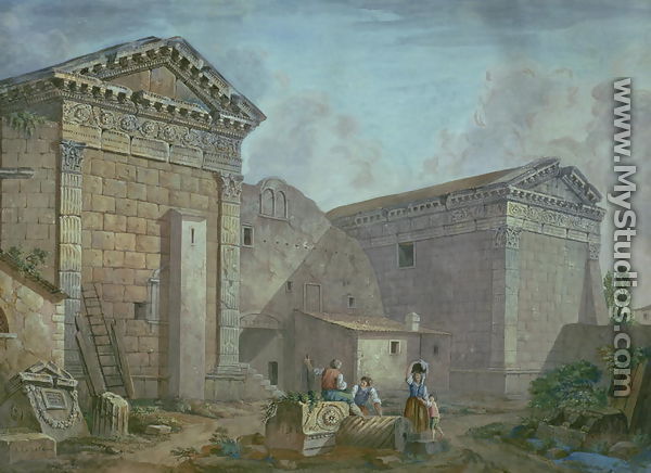 Temple of Augustus, Pola, Istria - Charles-Louis Clerisseau
