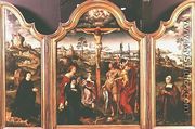 Triptych: Crucifixion flanked by kneeling Donors - Joos Van Cleve (Beke)