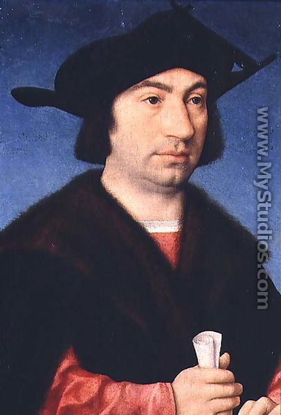 Portrait of Steffano Raggio - Joos Van Cleve (Beke)