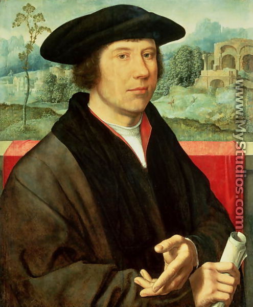 Portrait of a Man, 1528-29 - (attr. to) Cleve, Joos van