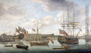 Launch at Deptford Dockyard, c.1750 - John the Elder Cleveley