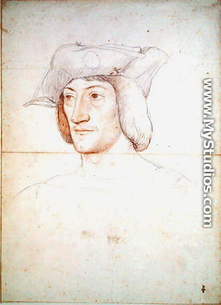 Portrait presumed to be Charles de Bourbon (1490-1527) c.1519 - (studio of) Clouet
