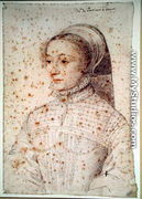Barbe de Pons (c.1520-c.1590) wife of Jean de Montferrand, Baron de Canjon, c.1551 - (studio of) Clouet