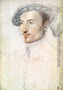 Portrait of an unknown man, possibly Guy de Laval (1521-1547) - (studio of) Clouet