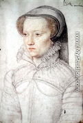 Diane de Clermont, femme de Floris-Louis, seigneur de Montlaur, c.1570 - (studio of) Clouet