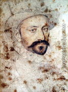 Portrait od an unknown man, maybe marquis de Ragny, c.1575 - (studio of) Clouet
