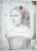 Anne de Pisseleu, (1508-80) Duchesse d'Etampes or possibly Diane de Poitiers (1499-1566) as a widow, c.1520-25 - (studio of) Clouet