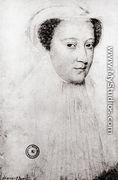 Mary, Queen of Scots (1542-87) in white mourning, 1560 - (after) Clouet, Francois