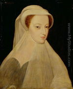 Mary, Queen of Scots in white mourning - (after) Clouet, Francois